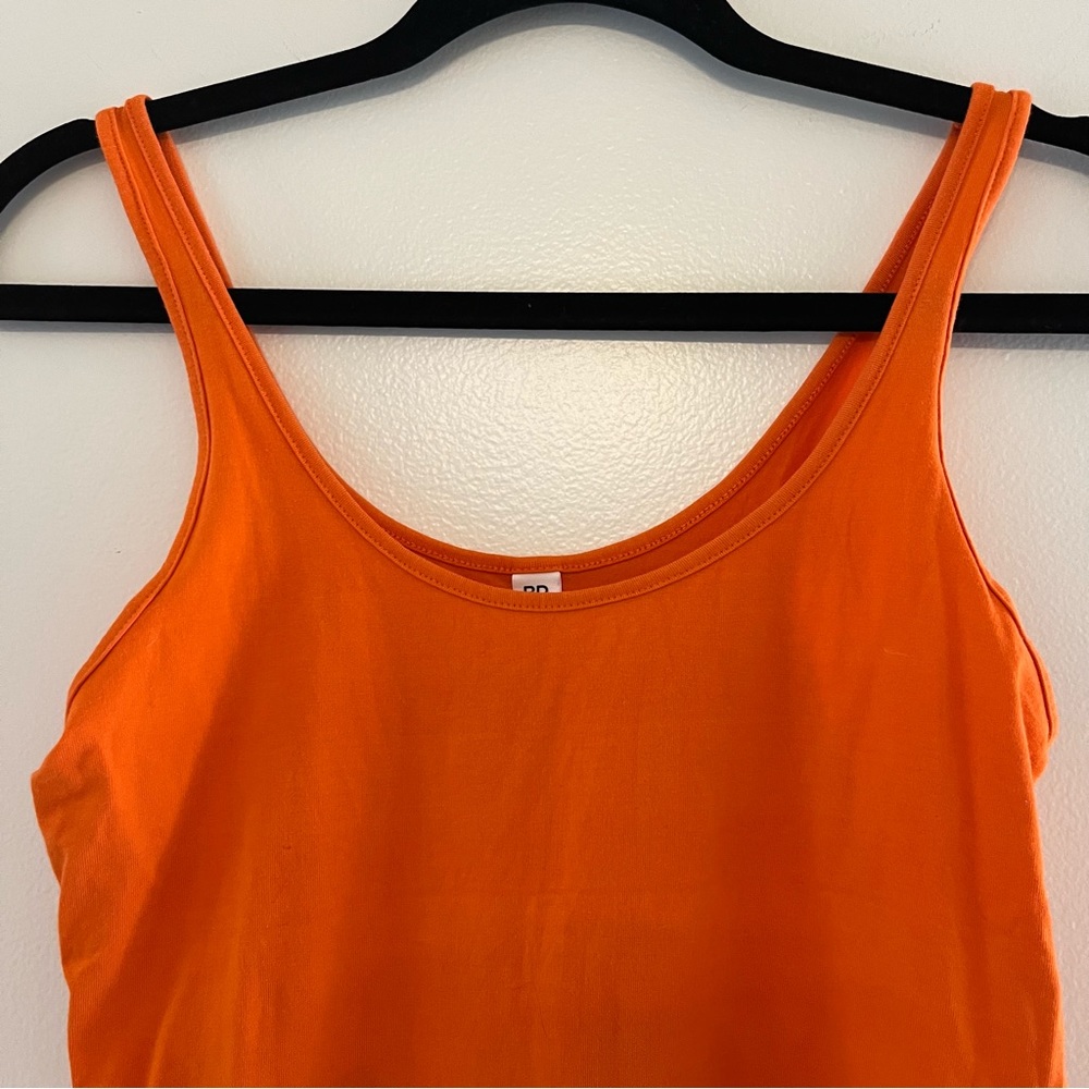 BP Scoop Neck Sleeveless Bodysuit Orange